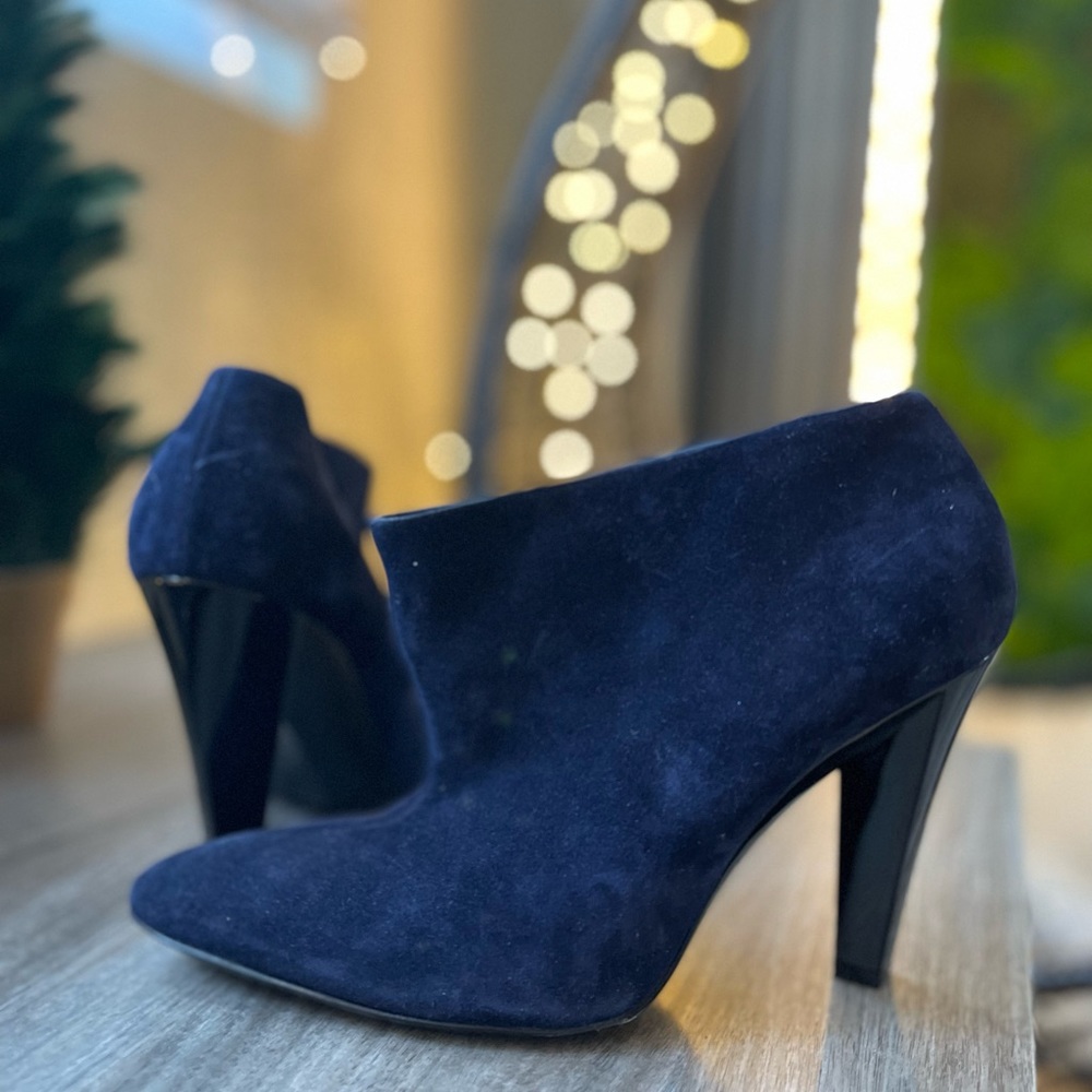 Balenciaga Suede Navy Ankle boots